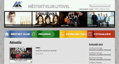 Desktop Screenshot of mklitovel.cz